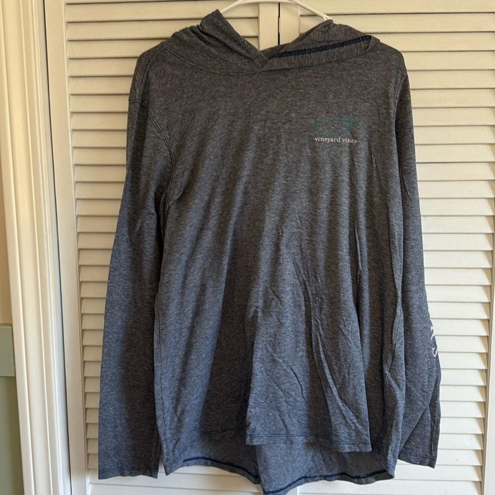 Vineyard Vines Edgartown Women’s Medium Shirt Hoodie in Blue